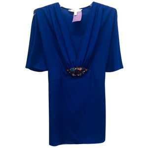 Luxe by Cache Embellished V-Neck, Size S